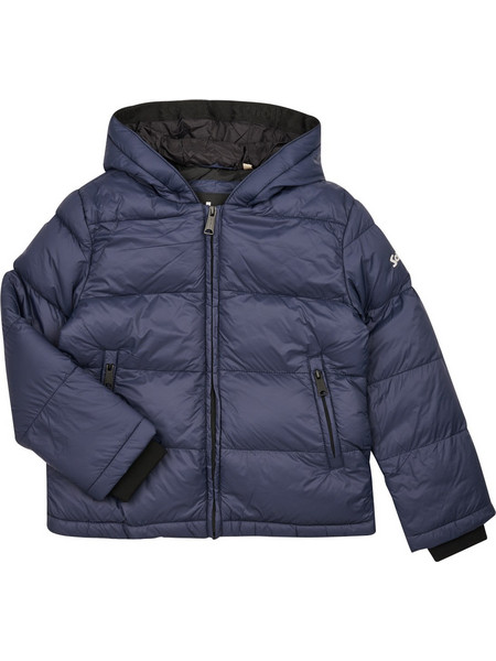 Schott Bigboy Παιδικό Μπουφάν Χειμωνιάτικο Puffer Αντιανεμικό Navy Μπλε