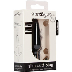 Shots Slim Beginner Πρωκτική Σφήνα Μαύρη
