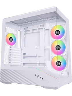 Lian Li Vector V100 White Gaming Midi Tower Κουτί Υπολογιστή RGB με Πλαϊνό Παράθυρο