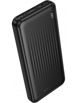 Borofone BJ78 Clever Power Bank 10000mAh με 2 Θύρες USB-A Black