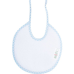 Figlio Bino 50-26 Αδιάβροχη Σαλιάρα Υφασμάτινη με Κορδόνι Γαλάζια