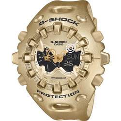 Casio G-Shock Ανδρικό Ρολόι Χρονογράφος με Χρυσό Καουτσούκ Λουράκι GA-V01A-9A