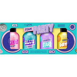 I Love Foam Party Bath & Shower Creams 4x100ml