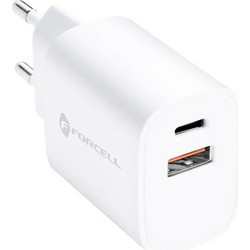 Forcell TFK-TC-35 Φορτιστής χωρίς Καλώδιο με Θύρα USB-A & Θύρα USB-C 35W Quick Charge 4.0 & Power Delivery