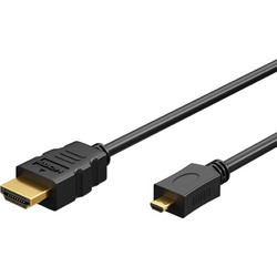 Goobay Καλώδιο HDMI 2.0 HDMI Male to Micro HDMI Male 1m Black