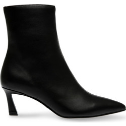Steve Madden Lulah Γυναικεία Μποτάκια Αστραγάλου Δερμάτινα Μαύρα με Λεπτό Χαμηλό Τακούνι 11003282