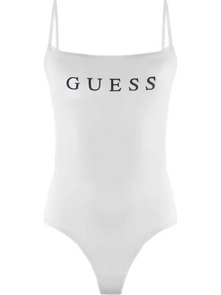 Guess Γυναικείο Κορμάκι Slip με Τιραντάκι Λευκό O5RM11KBBU1-G011
