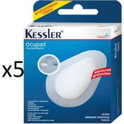Kessler Ocupad Οφθαλμικά Επιθέματα Λευκά 90x70mm 50τμχ