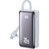 WK WP-61 Power Bank 10000mAh 35W με Θύρα USB-A & Θύρα USB-C Quick Charge 3.0 & Power Delivery Blue