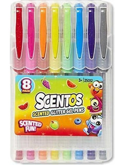 Scentos Scentos Στυλό Gel Πολύχρωμο με Glitter 8τμχ 37926