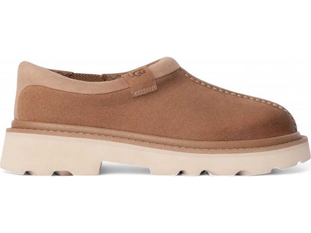 UGG Tasman Lug Χειμερινές Ανδρικές Παντόφλες Κλειστές με Γούνα Ταμπά 1166913-CHE