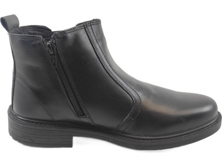 Adam's Ανδρικά Μποτάκια Μαύρα με Φερμουάρ 450-25512