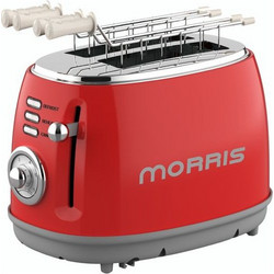Morris Retro R20826TSR Φρυγανιέρα 2 Θέσεων 900W Κόκκινη