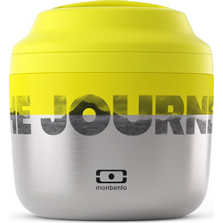 Monbento Element The Journey Δοχείο Φαγητού Θερμός Inox 550ml Ασημί Κίτρινο