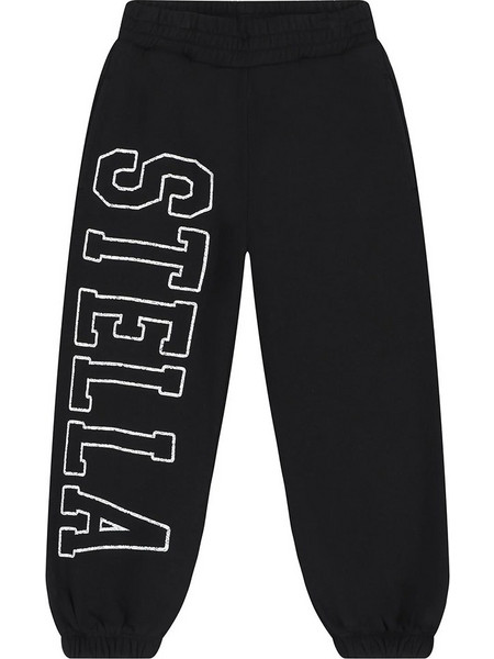 Stella McCartney Παιδικό Παντελόνι Φόρμας Μαύρο TX6C50-961