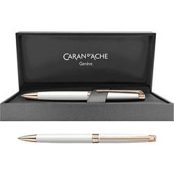 Caran d'Ache Leman Slim White Στυλό Διαρκείας 233.337243