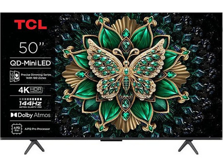 TCL QD Mini-LED 50Q6C Smart Τηλεόραση 50" 4K UHD Mini LED HDR (2025)