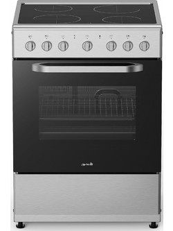 Arielli C-6590CER-IX Κουζίνα Ηλεκτρική 65lt με Κεραμικές Εστίες 60cm