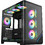 Armaggeddon Aquaron X-Curve Giga 10 Black Gaming Mini Tower Κουτί Υπολογιστή RGB με Πλαϊνό Παράθυρο