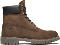 Timberland Premium 6 Inch Ανδρικά Αρβυλάκια Suede Καφέ Αδιάβροχα TB110001214