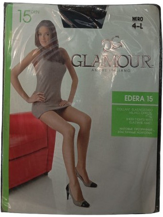 Glamour Καλσόν 15 Den Μαύρο GL33