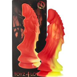 Toyz4lovers Ade Gode Monster Dildo με Βεντούζα 22cm Κίτρινο Κόκκινο