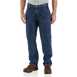 Carhartt Ανδρικό Τζιν Παντελόνι Κανονική Εφαρμογή Navy Μπλε 104944-H45