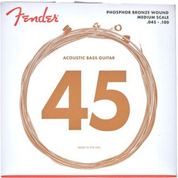 Fender 7060 Σετ 4 Χορδές Ακουστικού Μπάσου Phosphor Bronze 45-100" Medium Tension