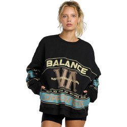 RVCA Puck It Γυναικείο Φούτερ Oversized με Τσέπες Μαύρο 23WS463501-BLK