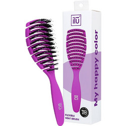 Ilu Flexible Vent Βούρτσα Μαλλιών για Ξεμπέρδεμα Μωβ