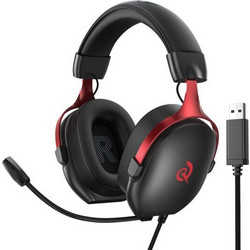 QCY VN200 Pro Gaming Headset Over Ear Black Red