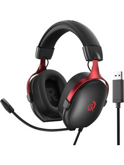 QCY VN200 Pro Gaming Headset Over Ear Black Red
