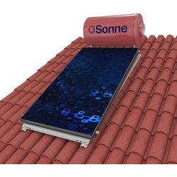 Sonne Aktion Atlas 027-047-1 Ηλιακός Θερμοσίφωνας 160lt 2.3m² Χάλκινος Τριπλής Ενέργειας Κεραμοσκεπής για Αντλία Θερμότητας