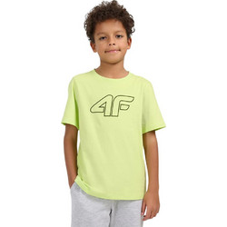 4F Παιδικό T-Shirt Κοντομάνικο Lime 4FJWSS26TTSHM3007-45S