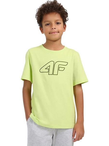 4F Παιδικό T-Shirt Κοντομάνικο Lime 4FJWSS26TTSHM3007-45S