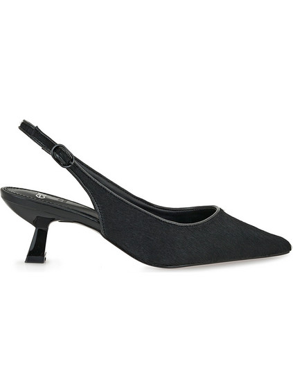 Exe Γόβες Slingback με Λεπτό Χαμηλό Τακούνι Μαύρες V47003683817