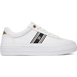 Tommy Hilfiger Γυναικεία Sneakers Flatforms Λευκά FW0FW09353-YBS