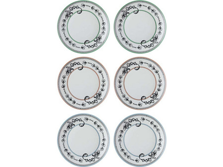 Hermia Πιάτα Ρηχά Πορσελάνης 27cm 6τμχ 280TMA2252