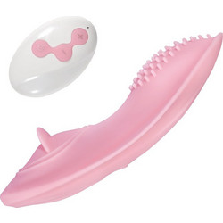 Kinksters Wearable Invisible Panty Vibrator Κλειτοριδικός Δονητής για Ζευγάρια με Τηλεχειριστήριο Ροζ