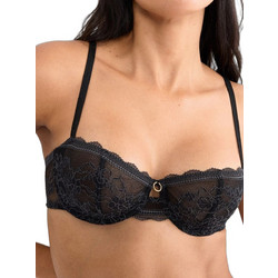 Triumph Comfort Allure Σουτιέν Balconette με Μπανέλα Μαύρο 10226412-0004
