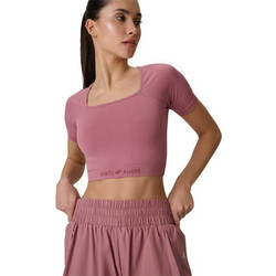 4F Γυναικείο Αθλητικό Crop Top Ροζ 4FWSS26TFTSF1812-56S