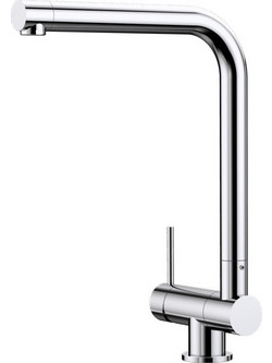 Blanco Laressa-F 521545 Μπαταρία Κουζίνας Πάγκου Διπλής Παροχής Σπαστή Ανάμεικτη Inox