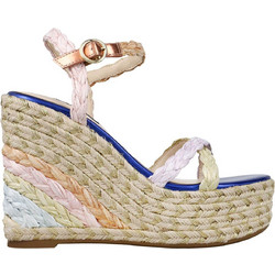 Nine West Καλοκαιρινές Γυναικείες Πλατφόρμες Ψηλές Ψάθινες Μπεζ CARESS3-01-800