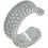 RO Accessories Γυναικείο Σκουλαρίκι Cuff Ασημί EC205