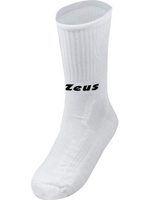 Zeus Bassa Ανδρικές Κάλτσες Ψηλές Λευκές
