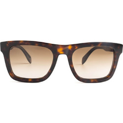 Alexander McQueen AMQ301S 002 Γυναικεία Γυαλιά Ηλίου Τετράγωνα Κοκάλινα Ταρταρούγα με Καφέ Φακό