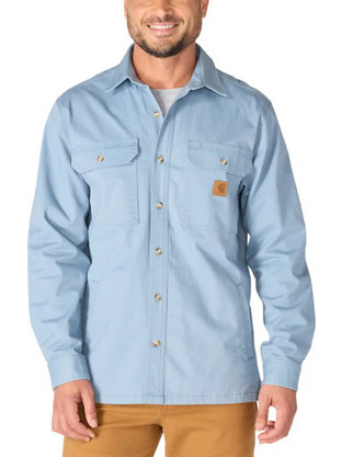 Carhartt Ανδρικό Πουκάμισο Τζιν Μακρυμάνικο Κανονική Γραμμή Μπλε 107307-EC3