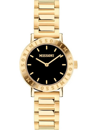 Missoni M2 Swiss Made Γυναικείο Ρολόι με Χρυσό Μεταλλικό Μπρασελέ MWECA0323
