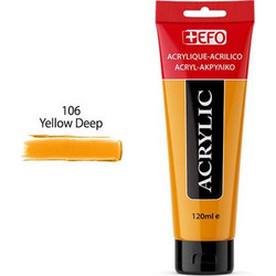 EFO 106 Yellow Deep Ακρυλικό Χρώμα Ζωγραφικής 120ml