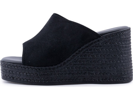 Love4shoes Καλοκαιρινές Γυναικείες Πλατφόρμες Ψηλές Μαύρες 201